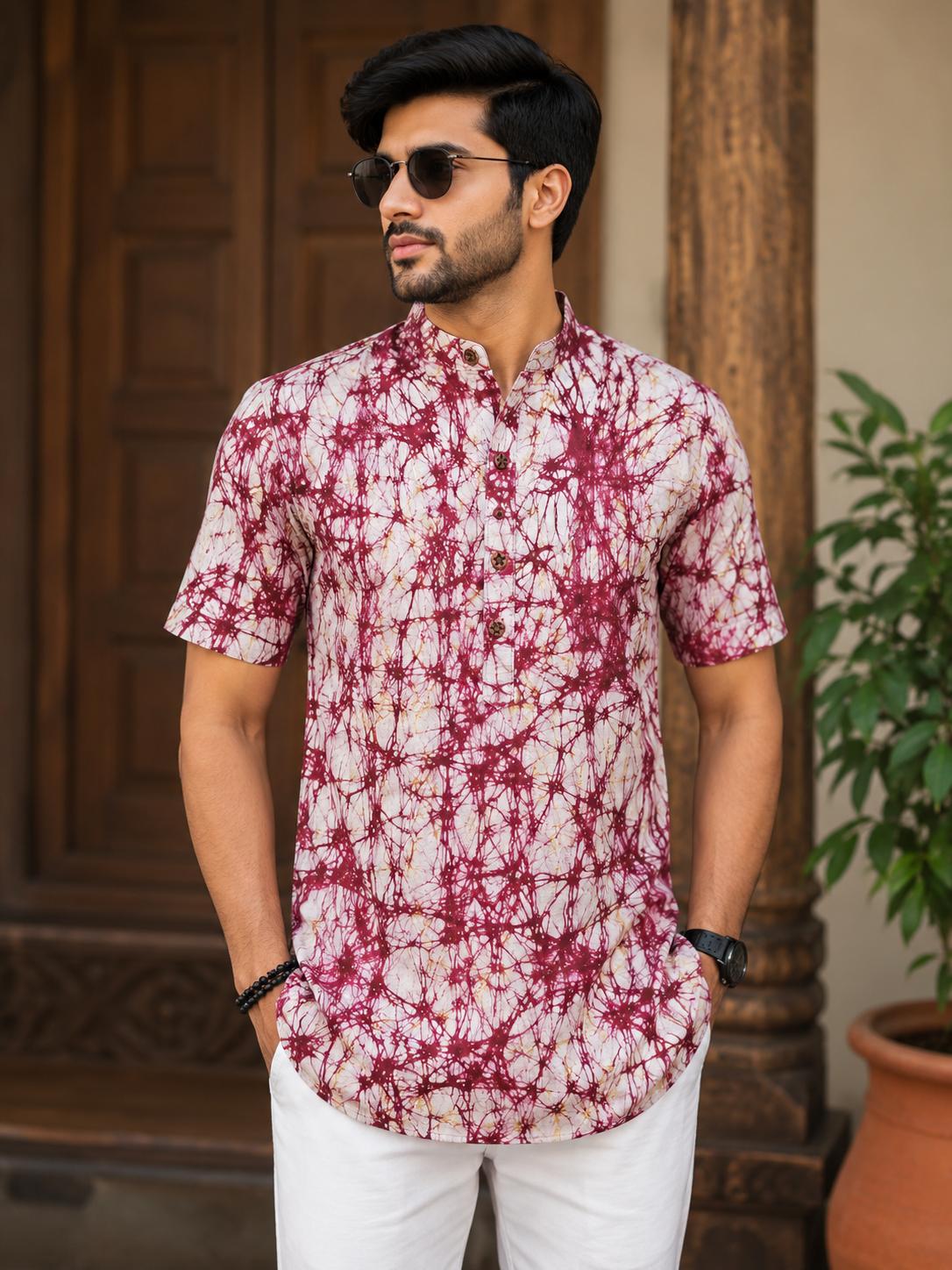 Panjabi Batik Print-Half Sleeve-42