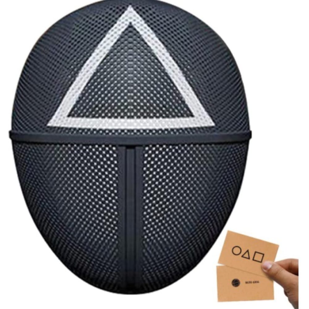 SQUID Game Enforcers Mask Triangle Shape view 2
