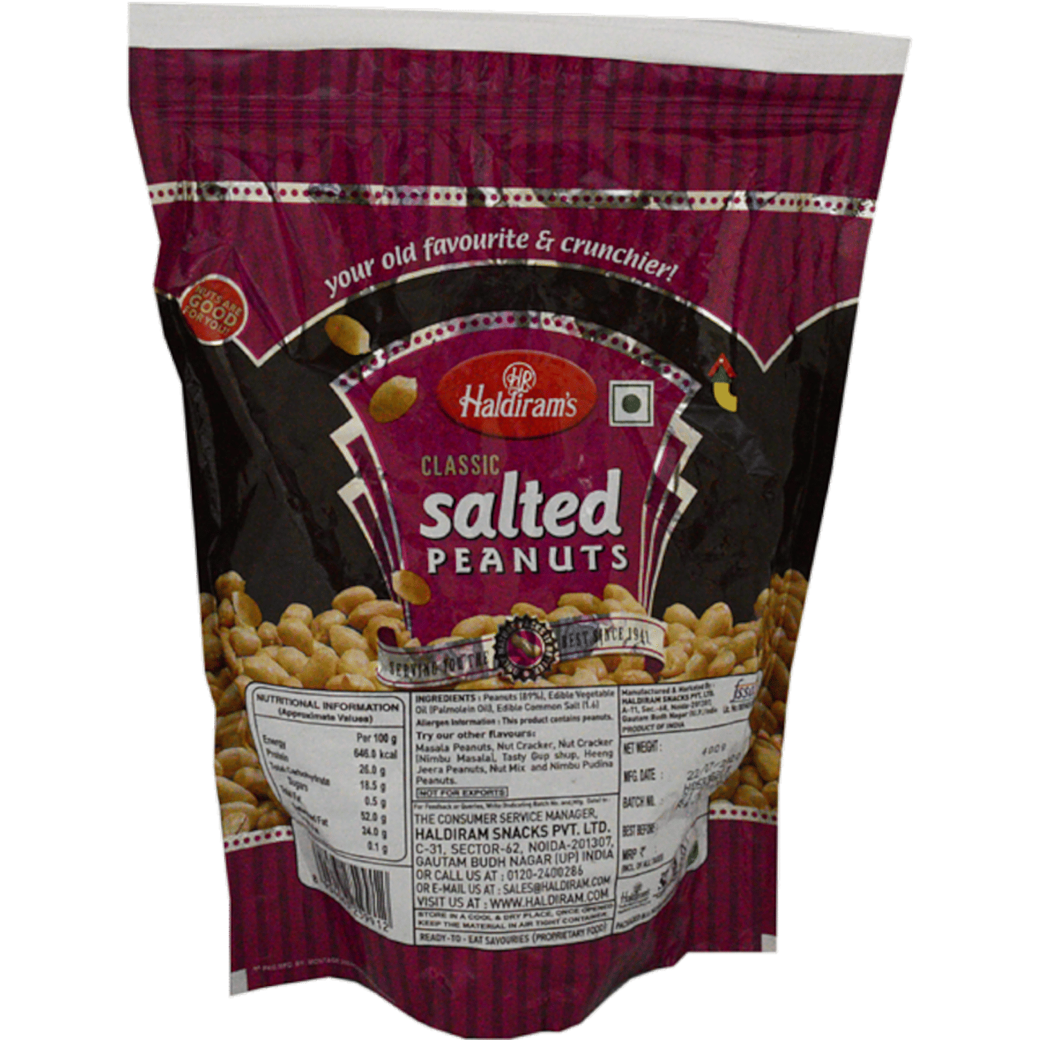 Haldiram's Salted Peanut, 400 G view 2