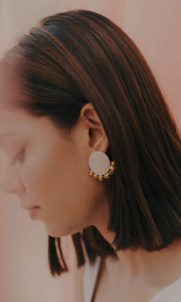 Half & Half Ghungroo Studs view 2