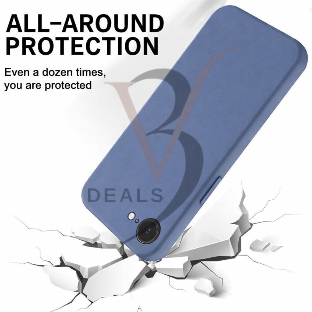 V3Deals Silicone Back Cover Compatible for iPhone SE4/16E, Scratch-Resistant, Anti-Fingerprint, Raised Screen Edge Protection 1.2mm view 2