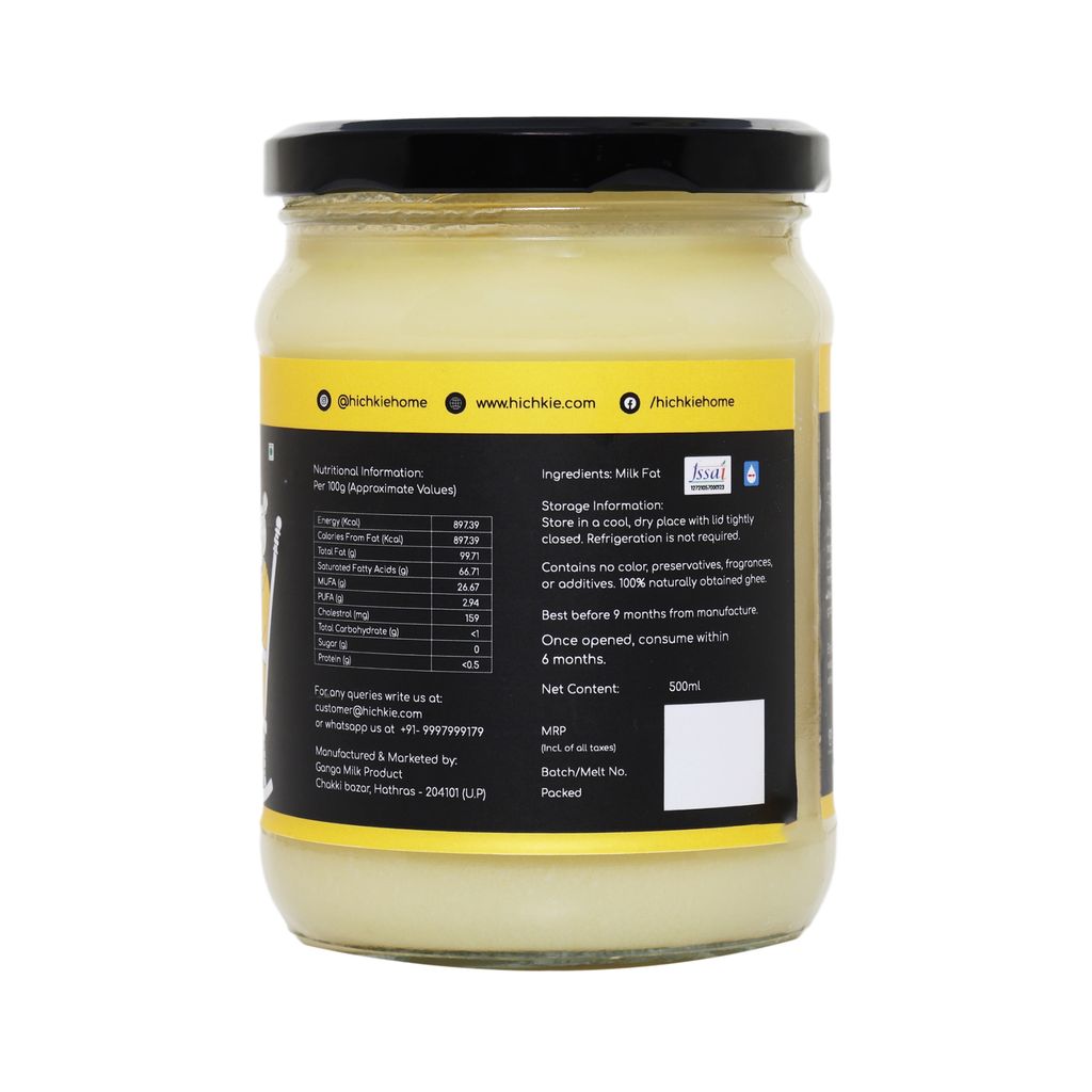 A2 Buffalo Desi Ghee | Bilona Method | Curd-Churned | Lab Tested.