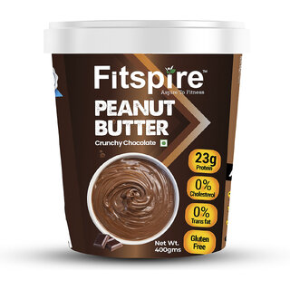 Fitspire Peanut Butter - High Protein Nut Spread Protein Spreads (400 g, Chocolate)