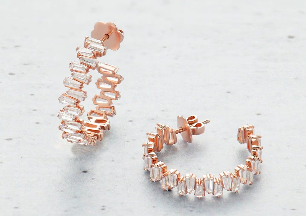 Tapering Radiance Hoop Earrings view 2