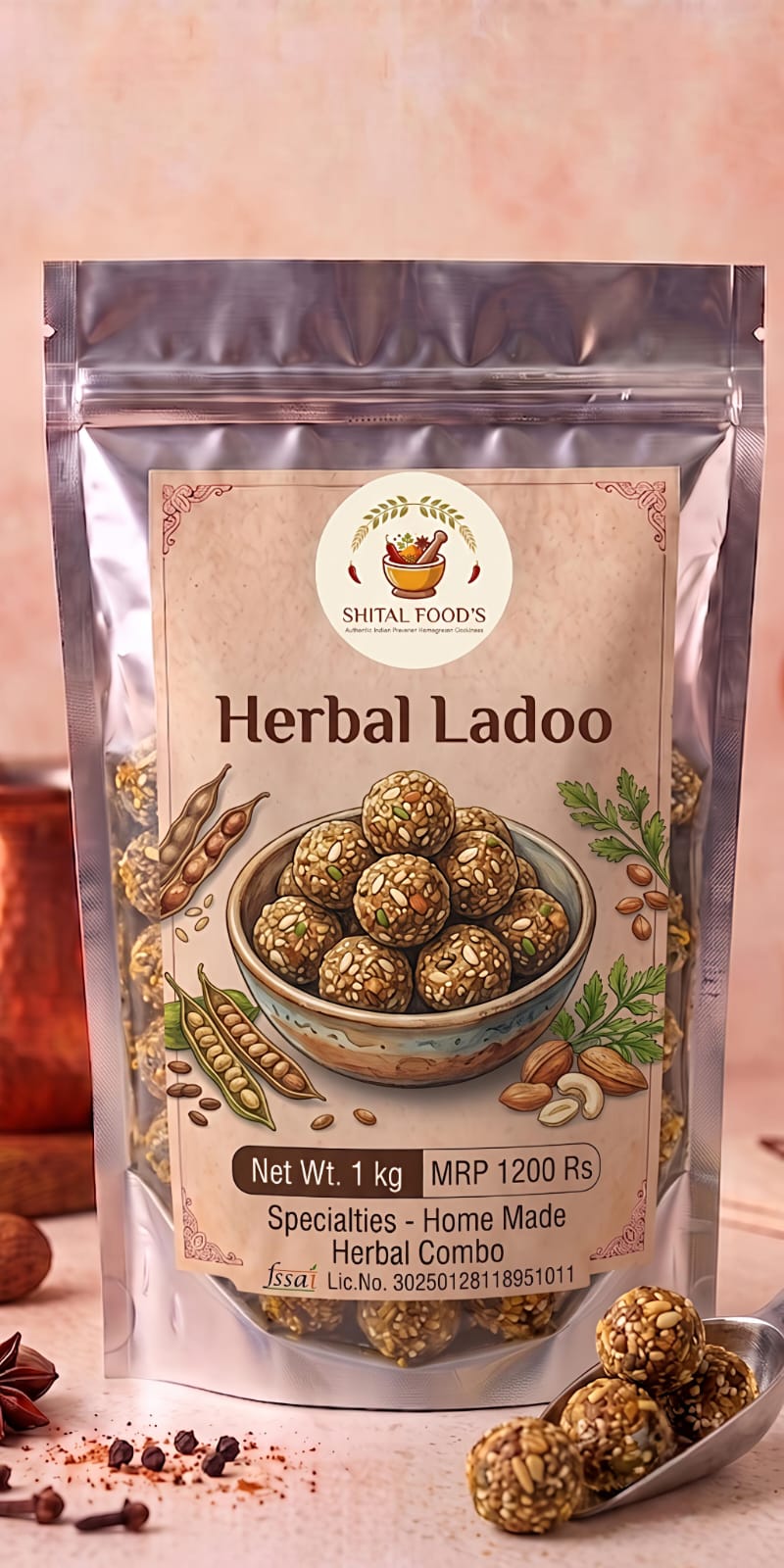 SHITAL FOOD'S Herbal Ladoo 1 kg