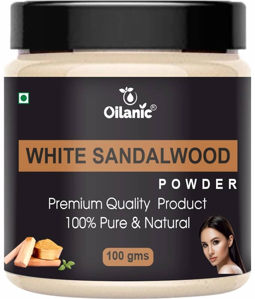 Oilanic Natural White Sandalwood Powder For Haircare Face Mask Masks 100 gm view 2