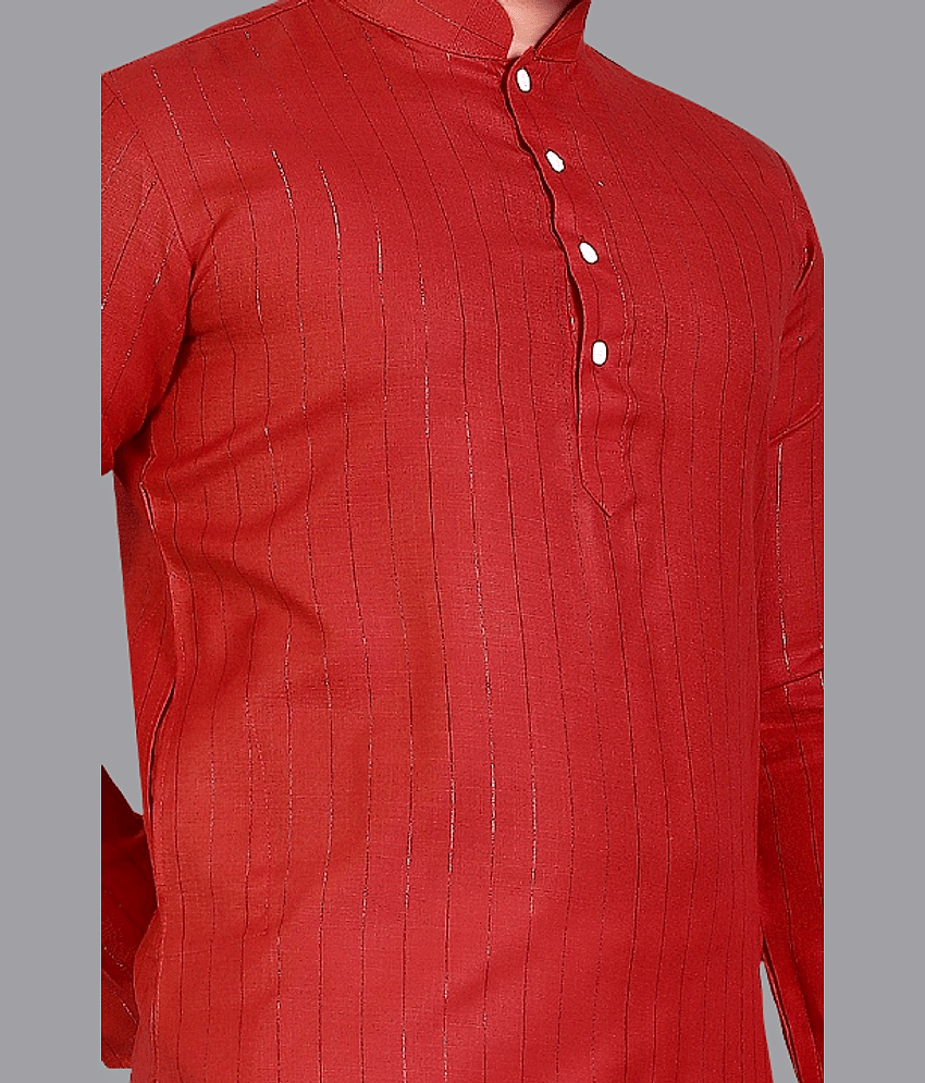 YUG ART - Blue Cotton Blend Regular Fit Men's Kurta Pyjama Set ( Pack of 1 ) view 2