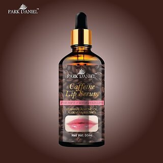 PARK DANIEL Natural Caffeine Lip Serum Oil With Vitamin E and Almond Oil- For Soft Lips (30ml) (30 ml, Brown) view 2