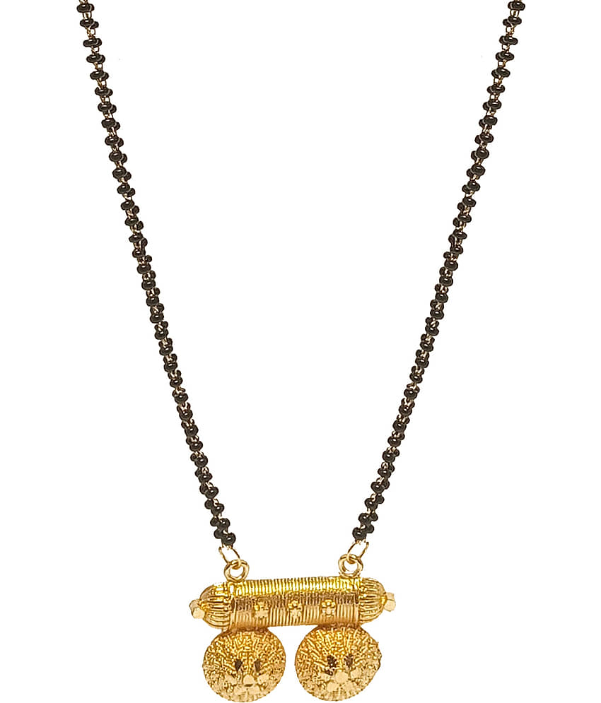 JIPPA - Golden Mangalsutra ( Pack of 1 ) view 2