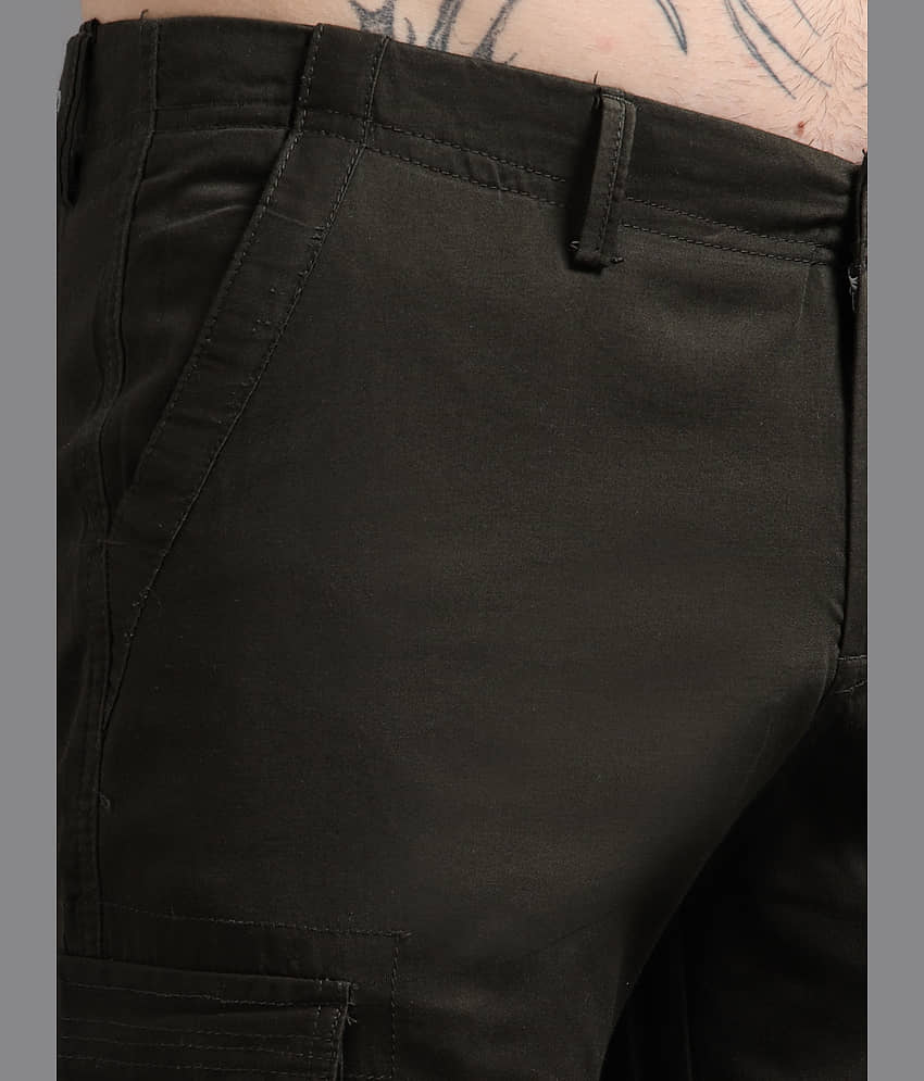 Paul Street Olive Cotton Men's Cargos ( Pack of 1 ) view 2