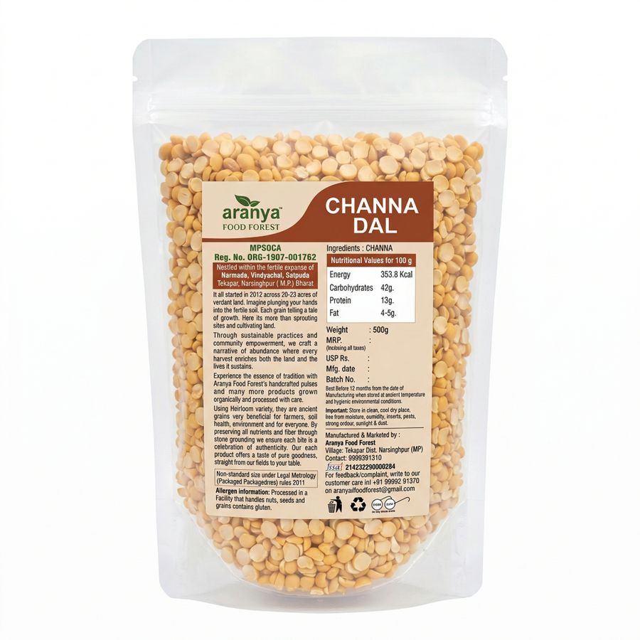 Organic Channa Dal - 500 gm view 2