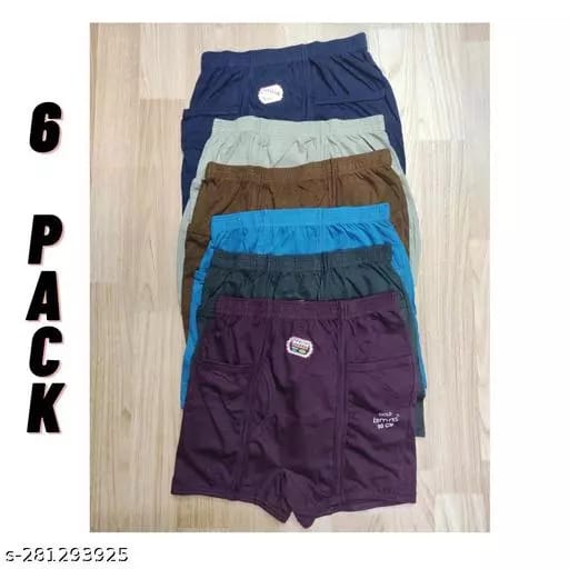 6 PCS | MASTER TRUNKS | INNER ELASTIC | ASSORTED COLOURS | COMFORT FIT | view 2