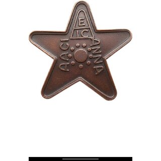 1616 Libbo Eic 1 Anna (Weight 63 Gram) Extremely Rare Beautiful Star Token view 2