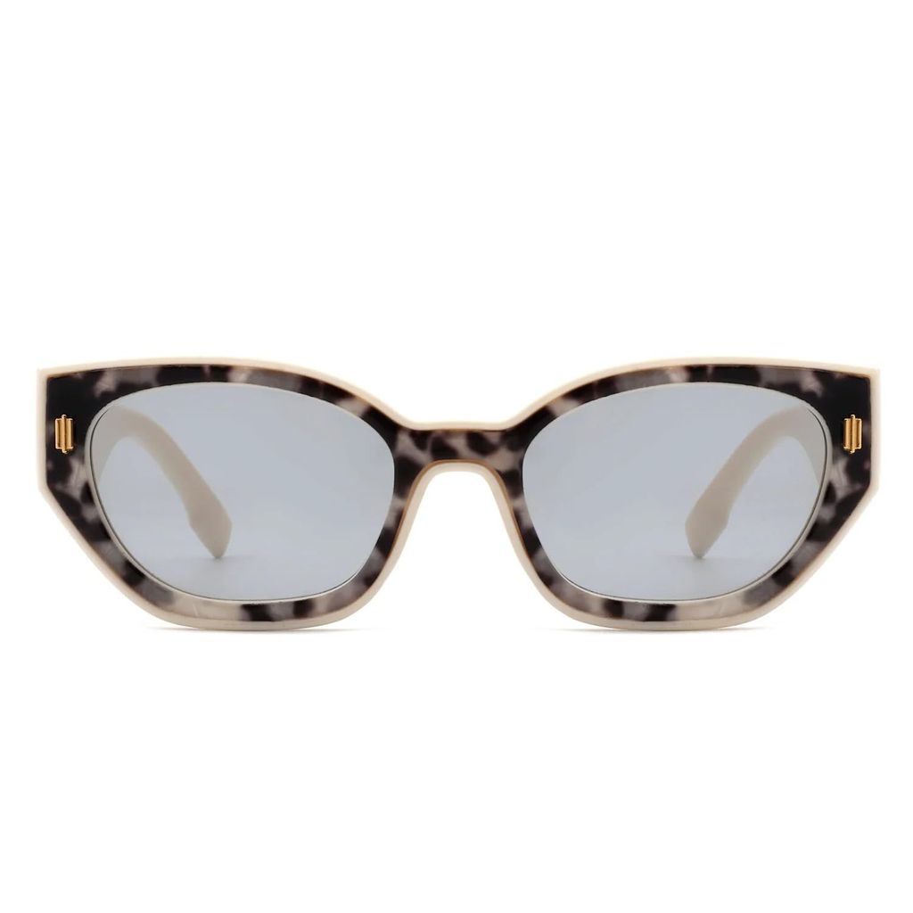 Eyenaks Designer Cat Eye Sunglass For Women | UV400 Protection | Stone Pattern | Durable Metal Hinges | Pack of 1 (Black) view 2