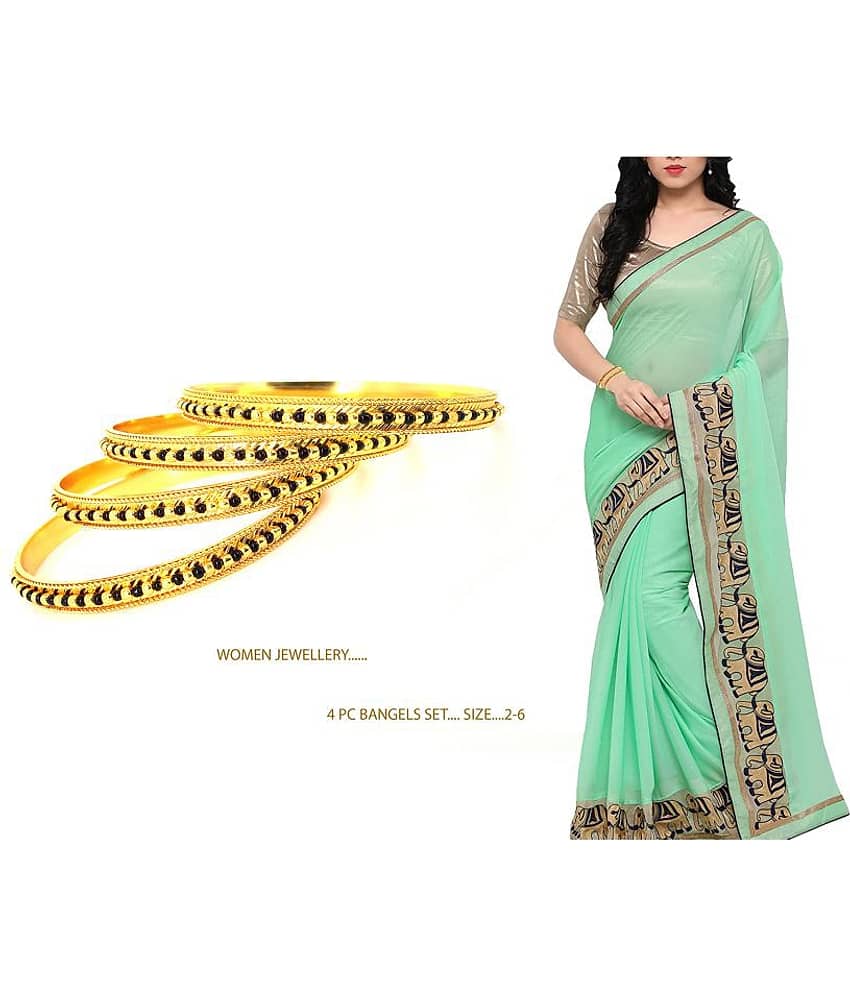SHANKH-KRIVA® Traditional Gold Plated Designer Bangles Jewellery For Women / Girls-10093 view 2