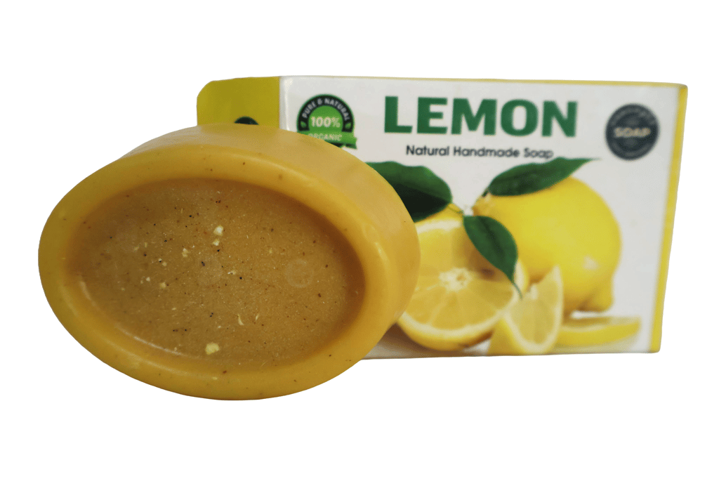 Pure & Natural Organic Lemon Handmade Soap Bar view 2