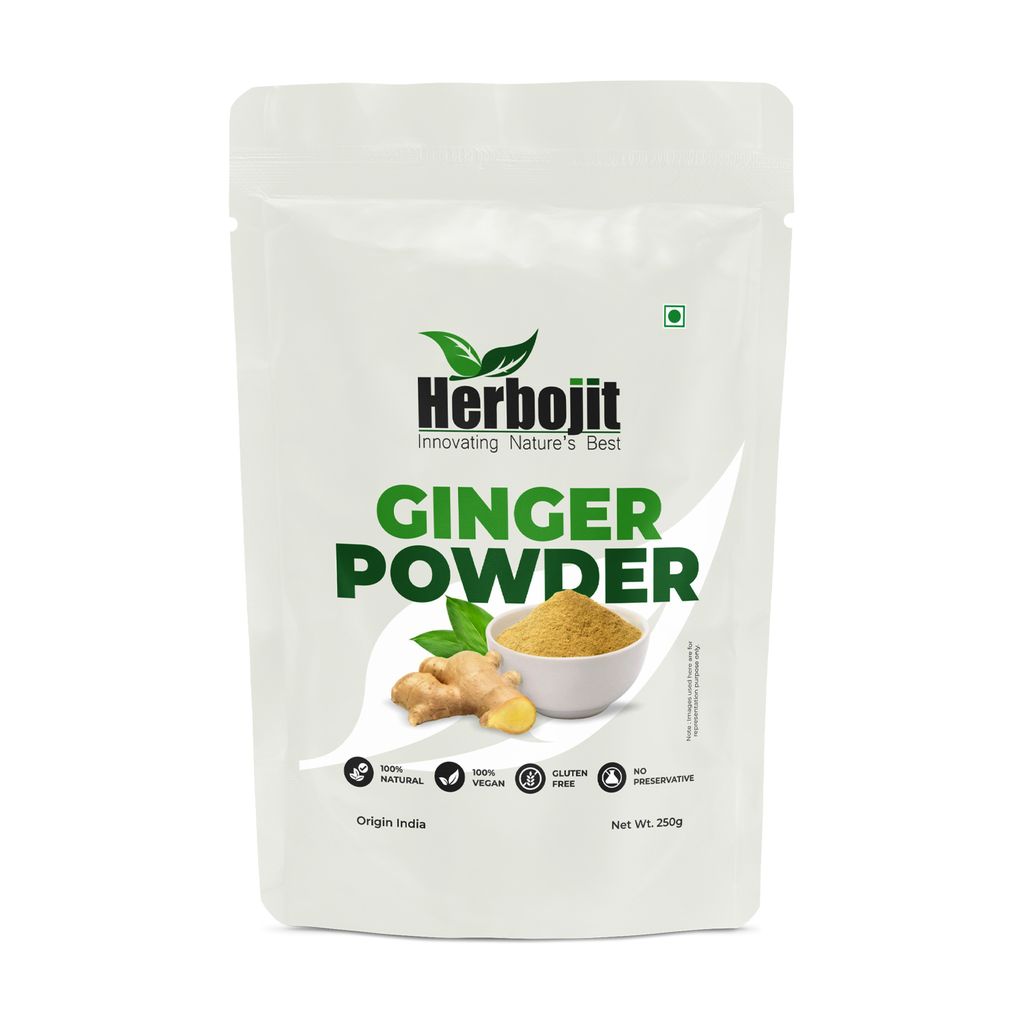 Herbojit Ginger Powder | 100% Natural, Vegan, Gluten-Free | No Preservatives | Pure & Authentic Ground Ginger Spice - 200g | Indian Origin view 2