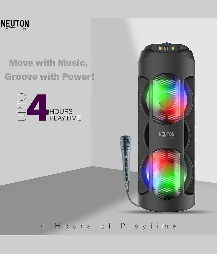 NEUTON PRO WOWW 40 W Bluetooth Speaker Bluetooth v5.0 with USB,SD card Slot,Aux Playback Time 4 hrs Black view 2
