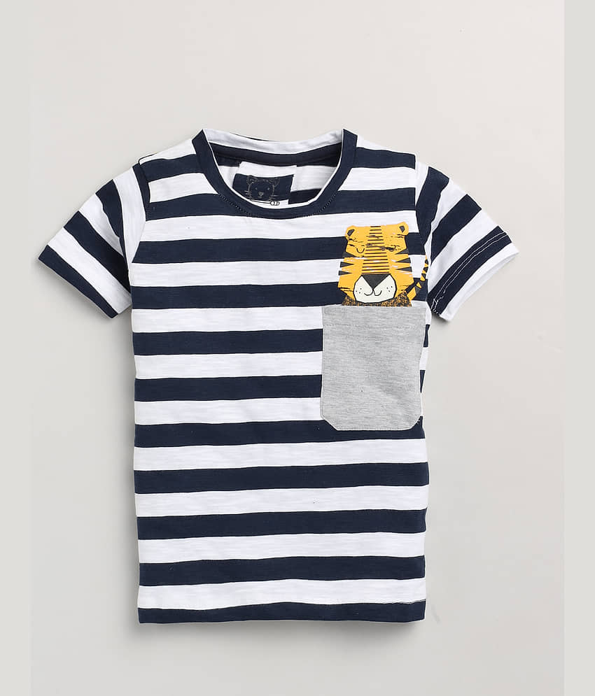 Lazy Shark Pack of 1 Boys Cotton Blend T-Shirt & Shorts Set ( Multicolor ) view 2