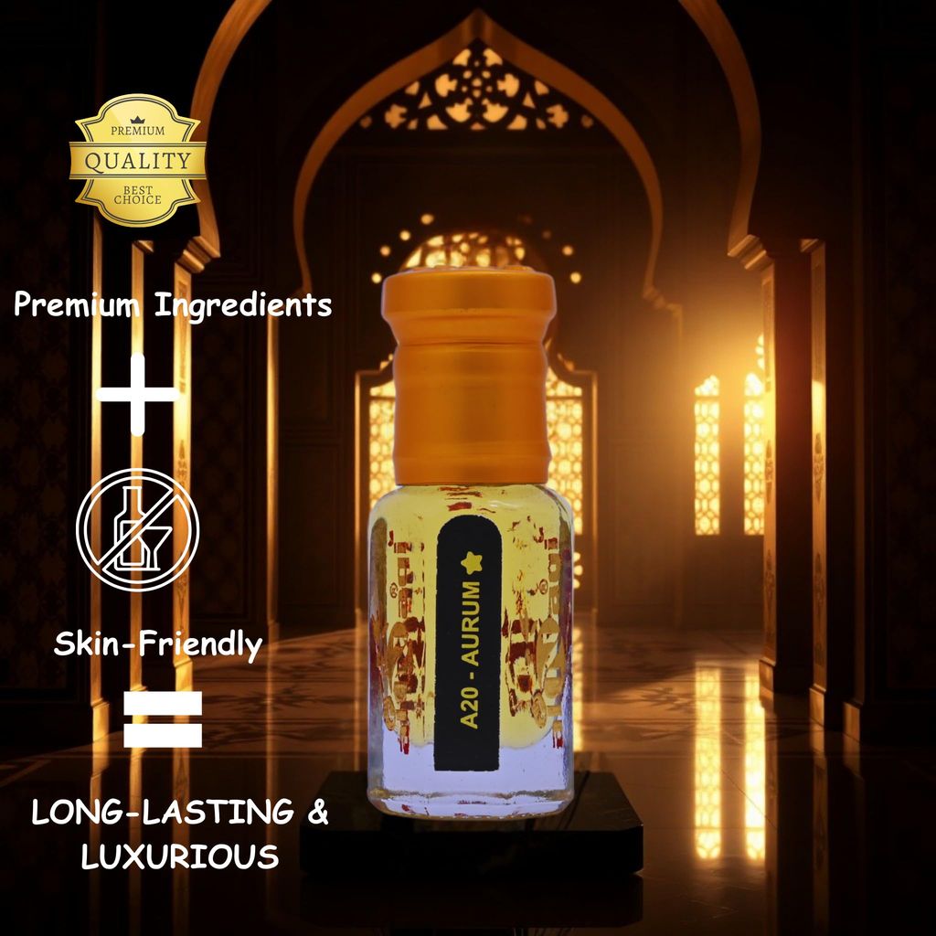 alnaqi fragrances Aurum Attar| Alcohol Free| Pack Of 1 | Original & Long Lasting Fragrance | Most Wanted Arabian Aroma |Unisex | view 2