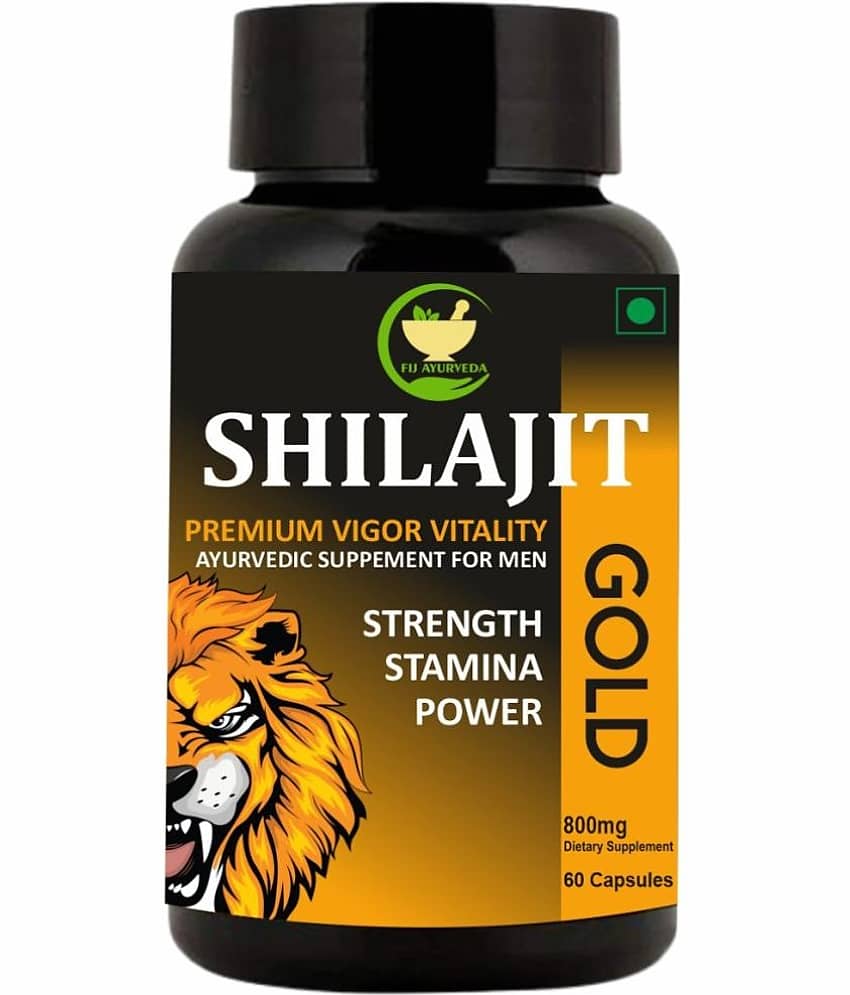 FIJ AYURVEDA Shilajit Gold Capsule for Men & Women - 800mg 60 Capsules
