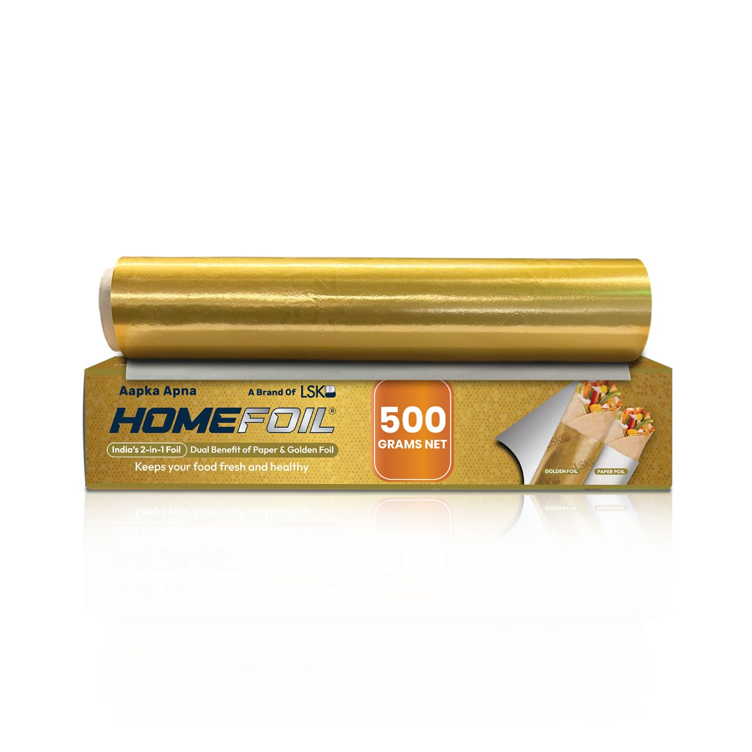 HOMEFOIL 2-in-1 Paper & Golden Foil (500 Grams)