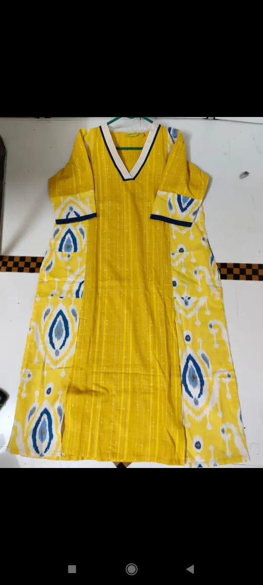 Beautyful yellow kurti