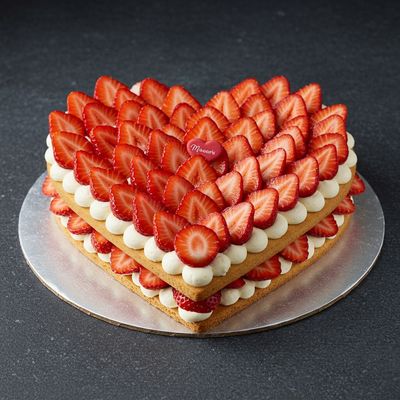 Strawberry Loaded Heart Shape