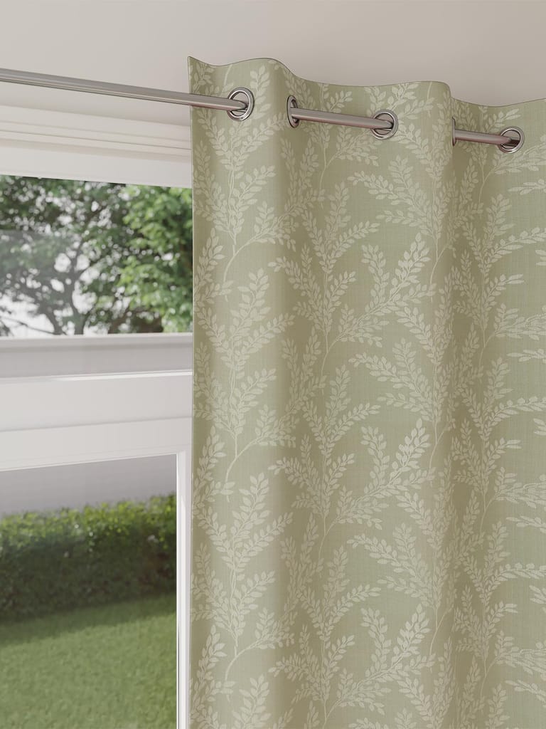 DDECOR - 100% Polyester Window 5 Ft|135 CM X 160 CM| - Green view 2