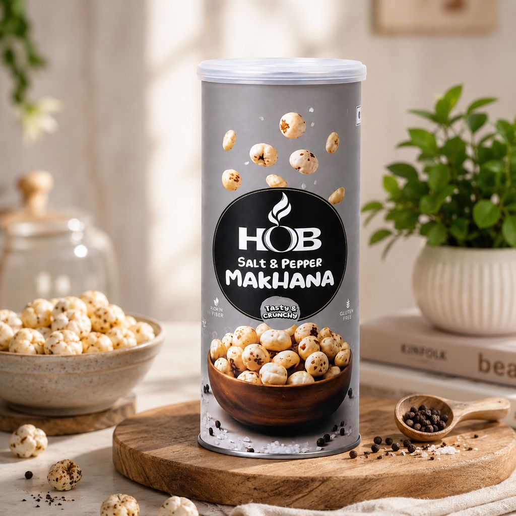 HOB Salt & Pepper Makhana 60G view 2