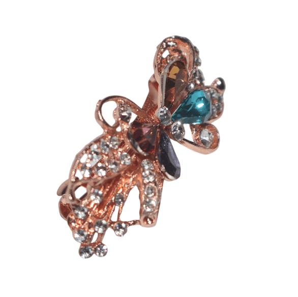 Multicolor Gemstone Rhinestone Hair Clip view 2