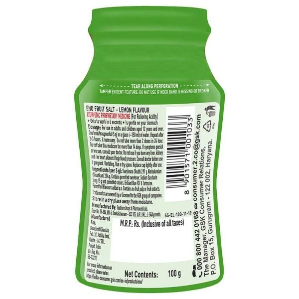 Eno Lemon Flavour Fruit Salt 100 Gms view 2