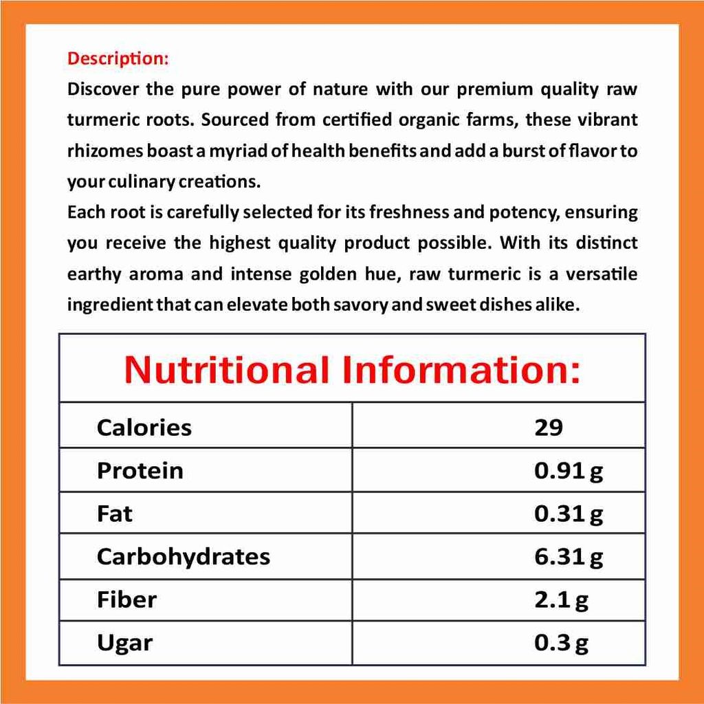Raw Turmeric (500 gm) view 2