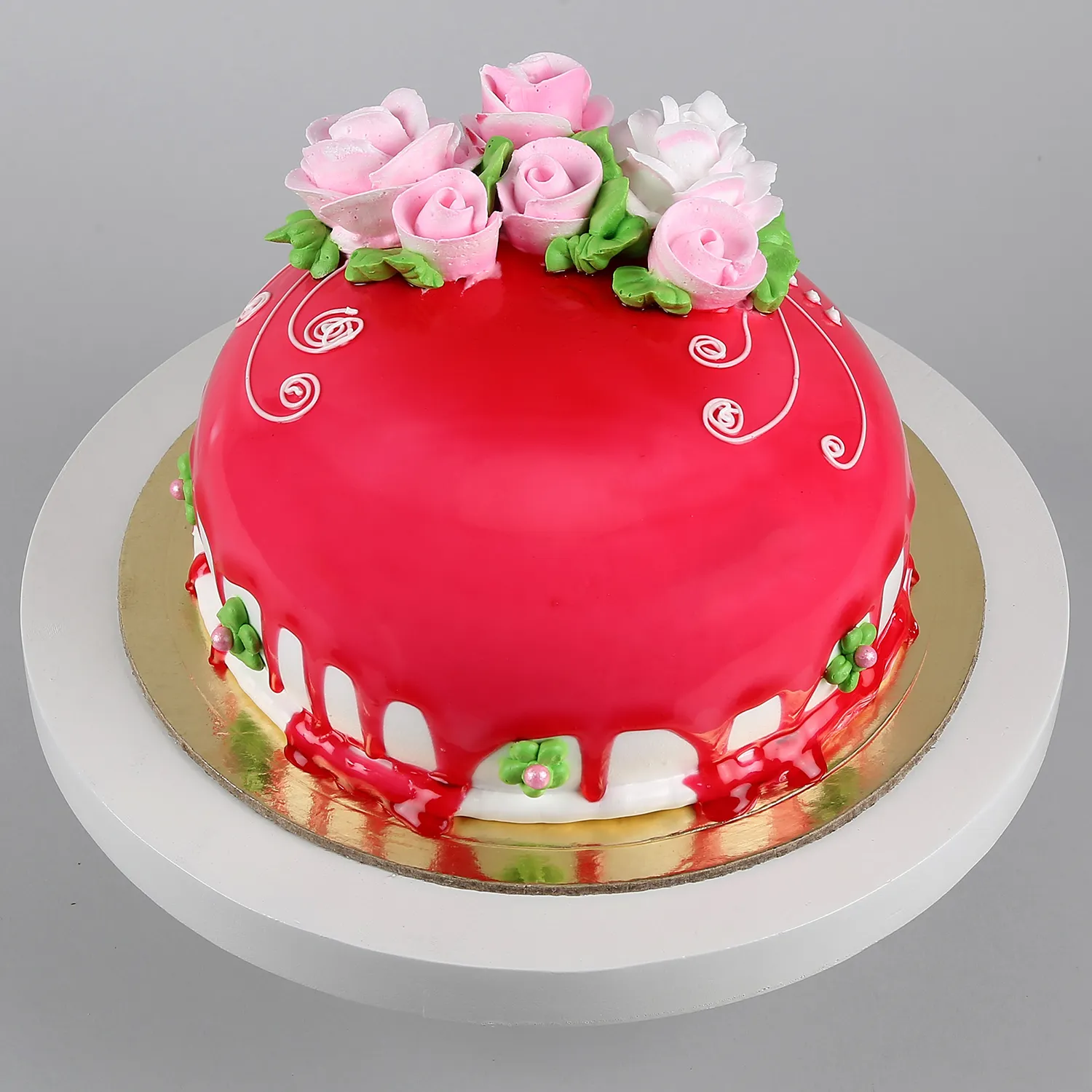 Roses On Top Chocolicious Cake Half Kg view 2