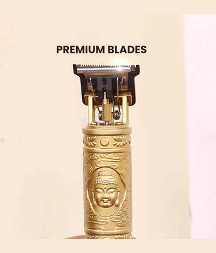 Fadiso Fashion GoldenTrimmerPMT1W2 Gold Cordless Beard Trimmer With 1 minutes Runtime view 2