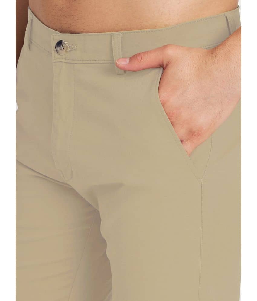 RAGZO Regular Flat Men's Chinos - Beige ( Pack of 1 ) view 2