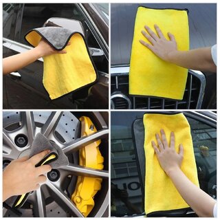 (Pack of 1 Piece) Multipurpose Microfiber Cleaning Cloth 400GSM (30 X 40cm) Assorted Color view 2