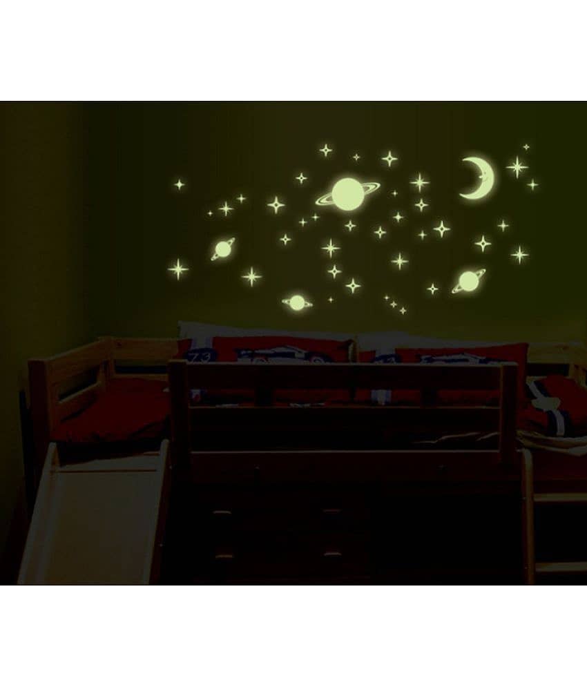 Jaamso Royals Radium Galaxy of Star Nature Nature PVC Glow in the Dark Sticker view 2