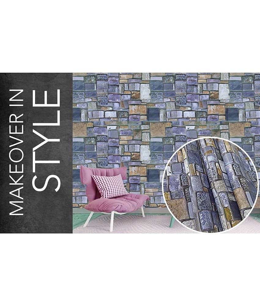 LAAYO Wallpaper & Wall Sticker - Abstract Wallpaper ( 45 x 1000 ) cm ( Pack of 1 ) view 2