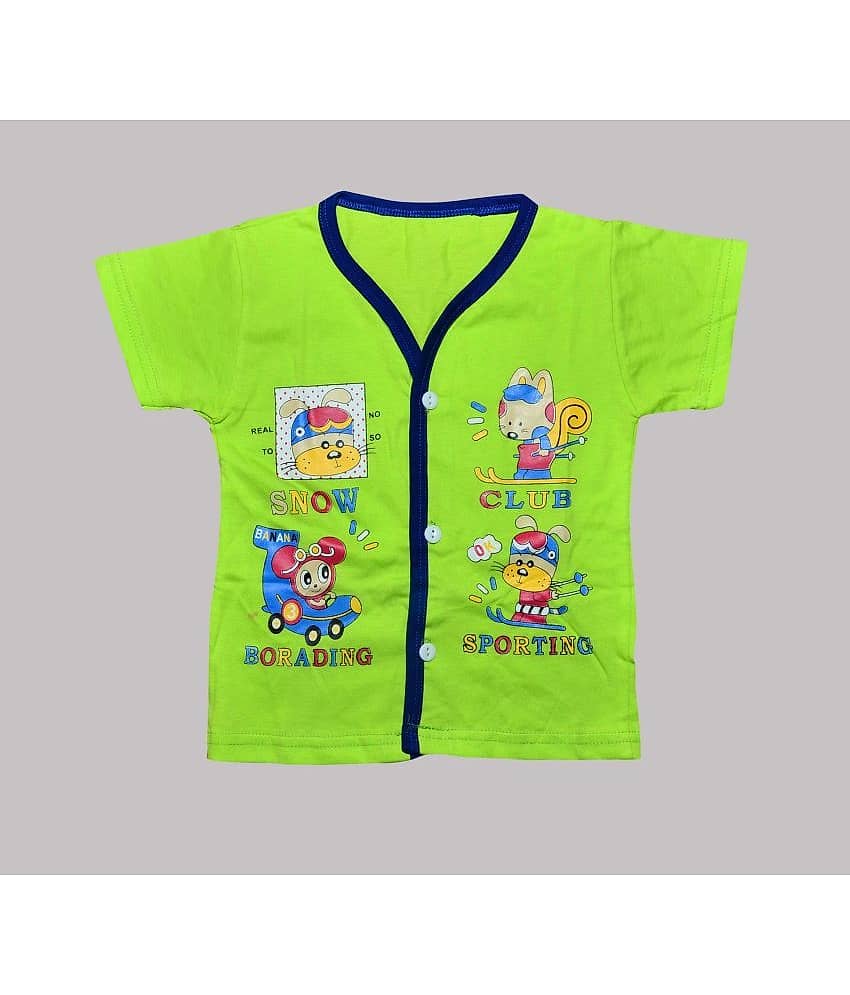 TRITI Pack of 1 Unisex for Baby Cotton Shirt ( Yellow )