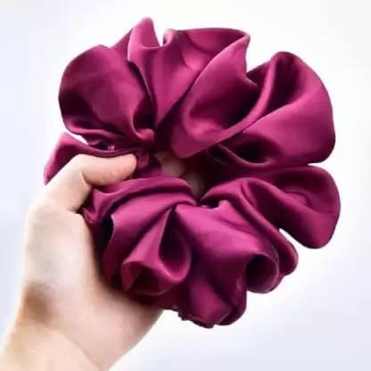 Elecsera Silk Scrunchies Hair Tie Elastic Large Hair Bands Rubber Band (Multicolor) view 2