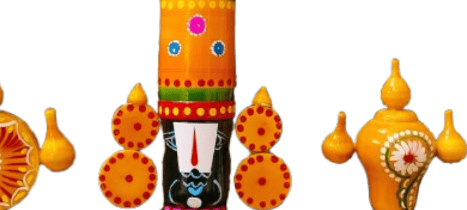 Wooden Handcrafted Vishnu Idol | Traditional South Indian Home Decor | 8 Inches view 2