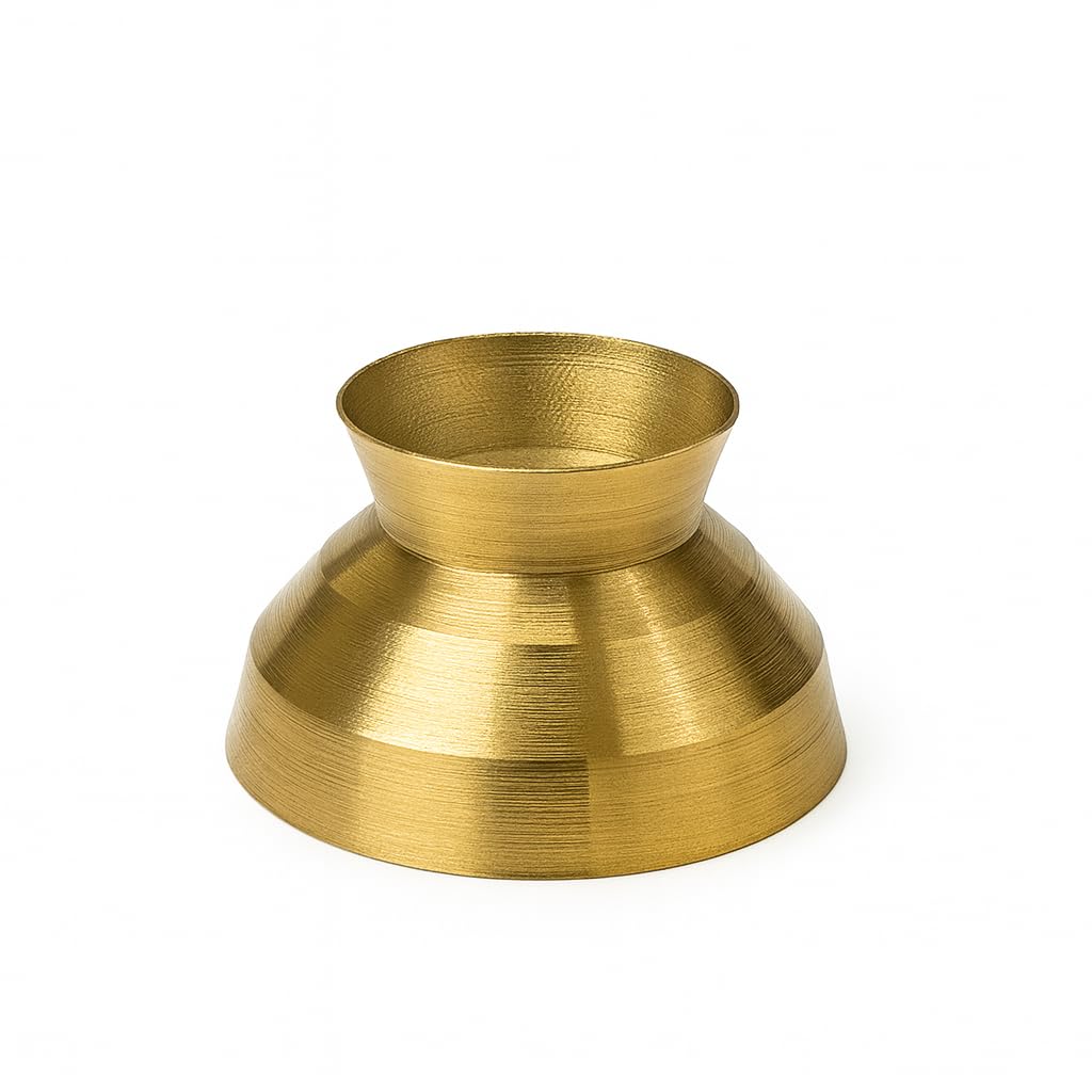 Small Brass Pooja Bowl � 48 mm Diameter & 28 mm Height � Traditional Handmade Brass Katori for Pooja, Prasadam & Temple Use � Polished Mini Brass Vessel for Home & Festival D�cor view 2