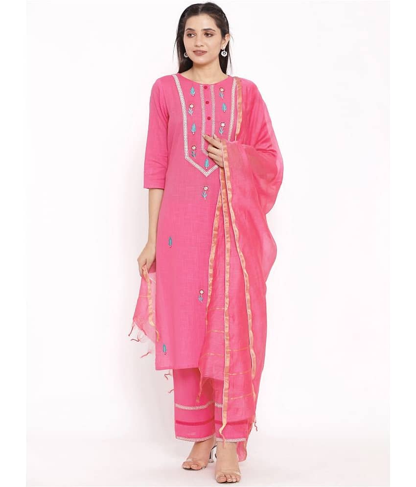 SAART BUNAAI Cotton Kurti With Palazzo - Stitched Suit