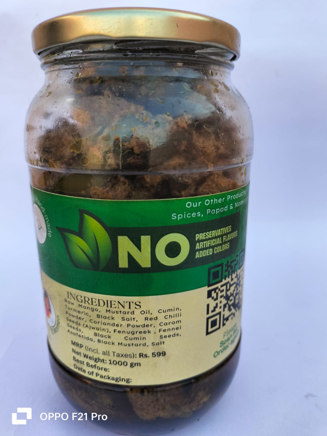 Mango Pickle 1Kg view 2