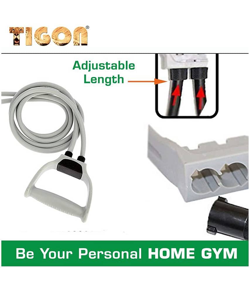 Tigon Double Resistance Toning Tube - Promotes Strength Training and Muscle Building | Best Resistance Band for Stretching Workout and Body Exercise Toning Tube view 2