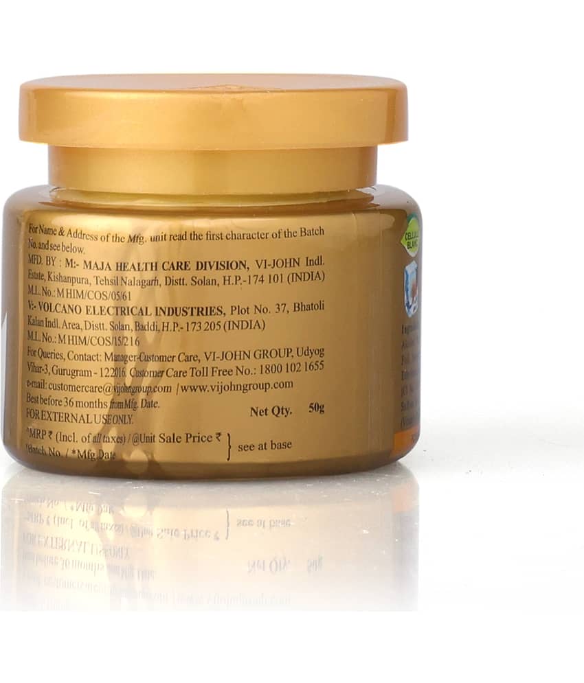VI-JOHN Saffron Gold Skin Fairness & Brightening Cream Enriched With Vitamin E 50g Pack of 5 view 2