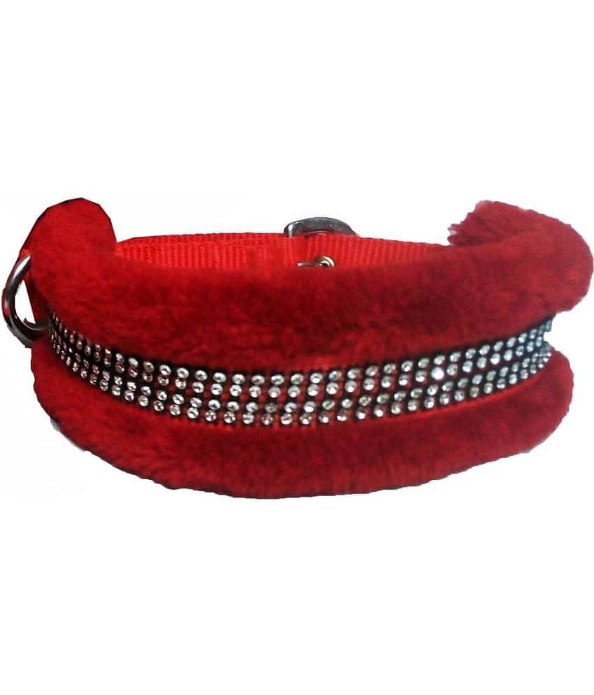 Petshop7 Fur Padded Nylon Dog Harness , Dog Collar & Dog Leash Large (Chest Size - 29-35inch) view 2