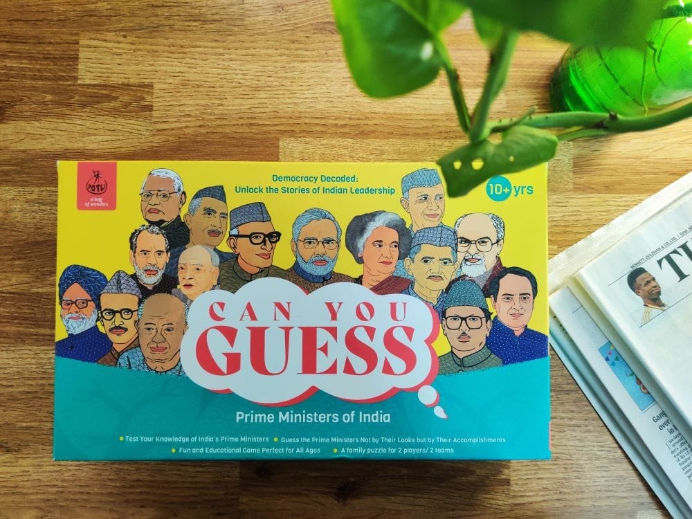 Can You Guess Puzzle - Prime Ministers Of India I Guessing board Game for children 10 years and above view 2