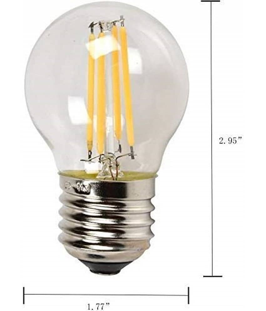 DAJUBHAI - 4W Warm White LED Bulb ( Pack of 6 ) view 2